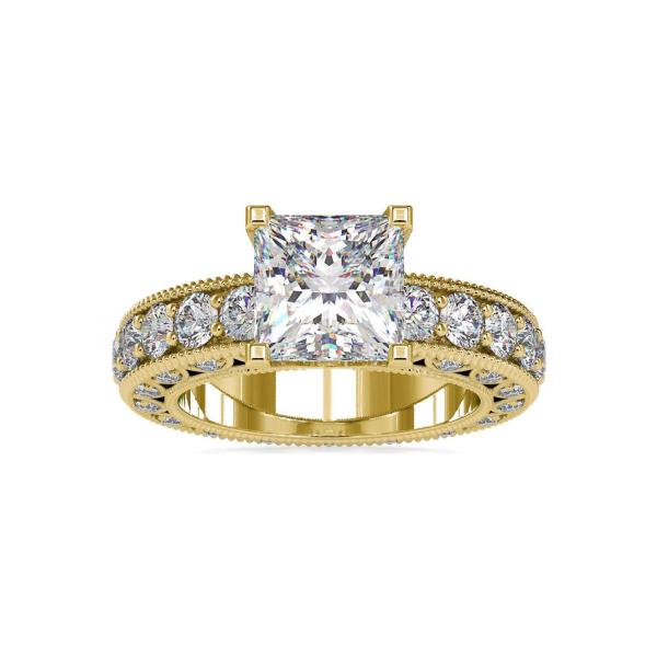 Custom Made Lurch Solitaire Engagement Moissanite Ring by Solitairz Affair