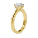 Custom Made Spark Shot Solitaire Engagement Moissanite Ring by Solitairz Affair