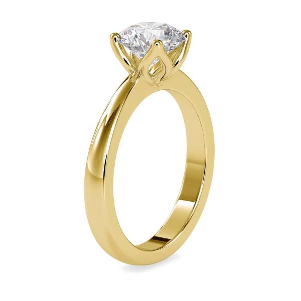 Custom Made Spark Shot Solitaire Engagement Moissanite Ring by Solitairz Affair