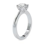 Custom Made Spark Shot Solitaire Engagement Moissanite Ring by Solitairz Affair