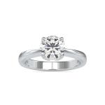 Custom Made Spark Shot Solitaire Engagement Moissanite Ring by Solitairz Affair