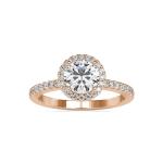 Custom Made Isla Halo Moissanite Ring by Solitairz Affair