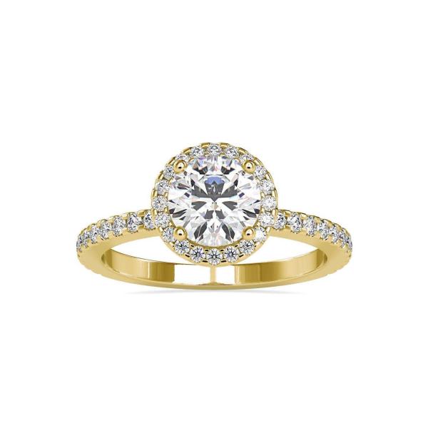 Custom Made Isla Halo Moissanite Ring by Solitairz Affair