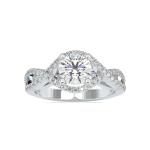 Custom Made Infinity Solitaire Engagement Moissanite Ring by Solitairz Affair