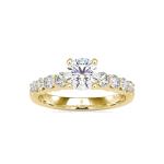 Custom Made Aria Solitaire Engagement Moissanite Ring by Solitairz Affair