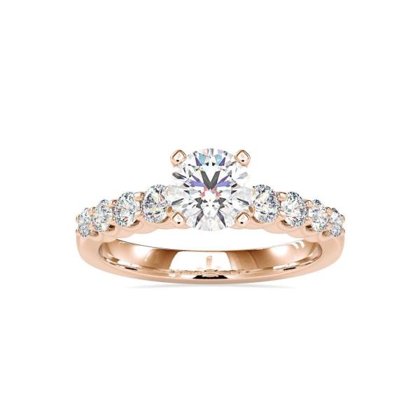 Custom Made Aria Solitaire Engagement Moissanite Ring by Solitairz Affair