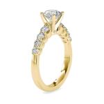 Custom Made Aria Solitaire Engagement Moissanite Ring by Solitairz Affair