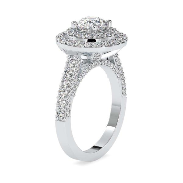 Custom Made Nimrod Halo Moissanite Ring by Solitairz Affair