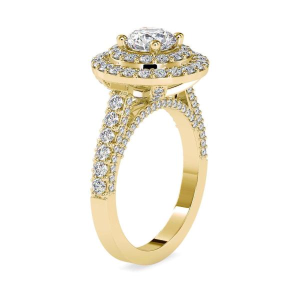 Custom Made Nimrod Halo Moissanite Ring by Solitairz Affair