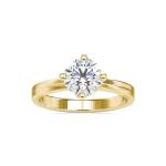 Custom Made Sparkle Solitaire Engagement Moissanite Ring by Solitairz Affair