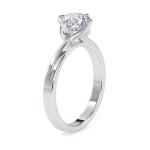 Custom Made Sparkle Solitaire Engagement Moissanite Ring by Solitairz Affair