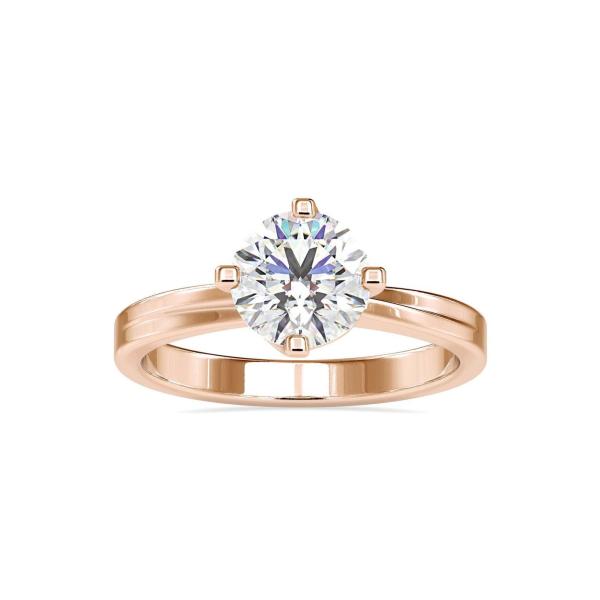 Custom Made Sparkle Solitaire Engagement Moissanite Ring by Solitairz Affair