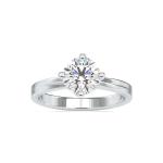 Custom Made Sparkle Solitaire Engagement Moissanite Ring by Solitairz Affair