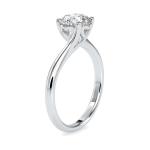 Custom Made Kiara Solitaire Engagement Moissanite Ring by Solitairz Affair