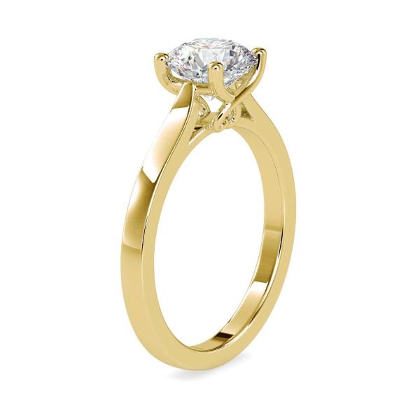 Custom Made Glisten Solitaire Engagement Moissanite Ring by Solitairz Affair