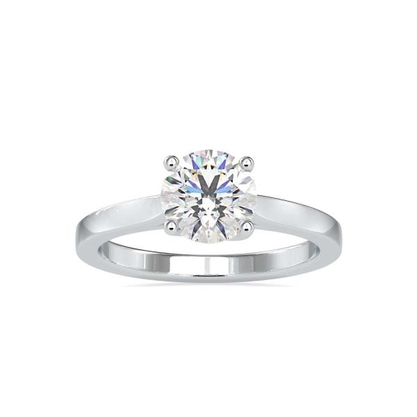 Custom Made Glisten Solitaire Engagement Moissanite Ring by Solitairz Affair