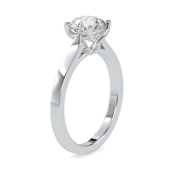 Custom Made Glisten Solitaire Engagement Moissanite Ring by Solitairz Affair