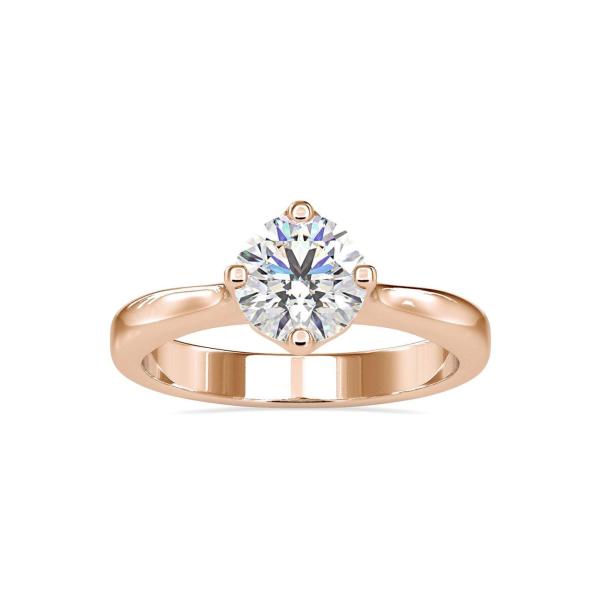 Custom Made Mia Solitaire Engagement Moissanite Ring by Solitairz Affair