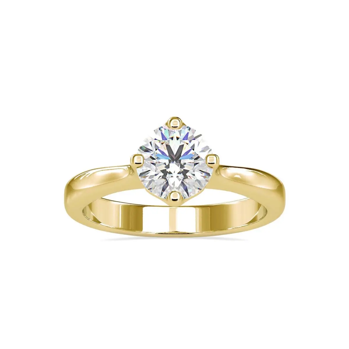 Custom Made Mia Solitaire Engagement Moissanite Ring by Solitairz Affair