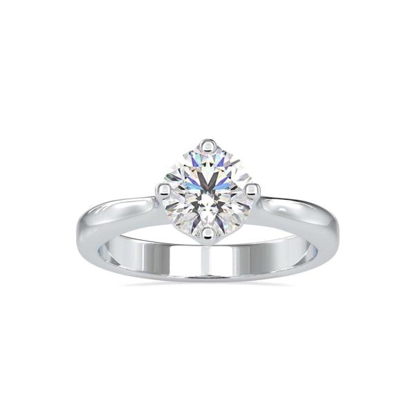 Custom Made Mia Solitaire Engagement Moissanite Ring by Solitairz Affair