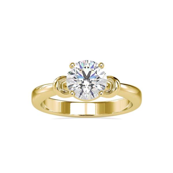 Custom Made Indefinite Solitaire Engagement Moissanite Ring by Solitairz Affair