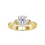 Custom Made Indefinite Solitaire Engagement Moissanite Ring by Solitairz Affair