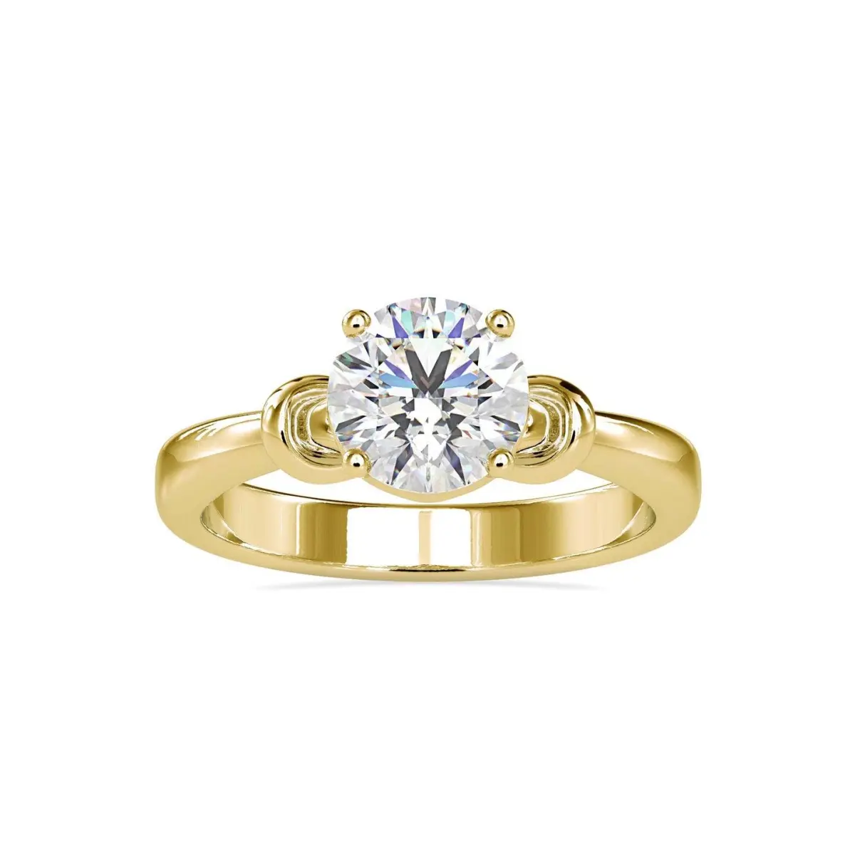 Custom Made Indefinite Solitaire Engagement Moissanite Ring by Solitairz Affair