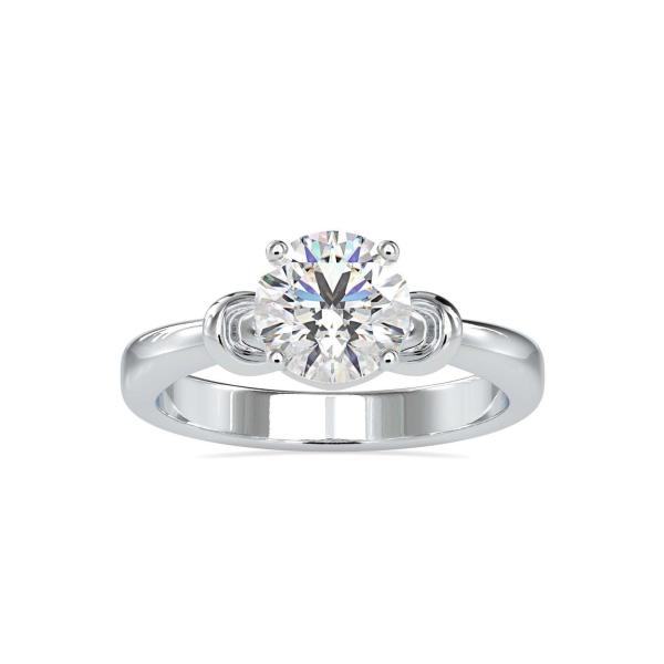 Custom Made Indefinite Solitaire Engagement Moissanite Ring by Solitairz Affair