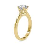 Custom Made Sunshine Solitaire Engagement Moissanite Ring by Solitairz Affair