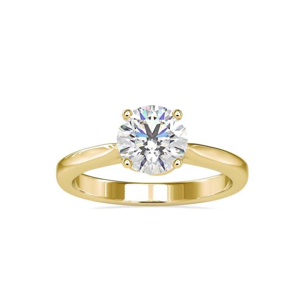 Custom Made Sunshine Solitaire Engagement Moissanite Ring by Solitairz Affair