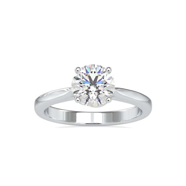 Custom Made Sunshine Solitaire Engagement Moissanite Ring by Solitairz Affair