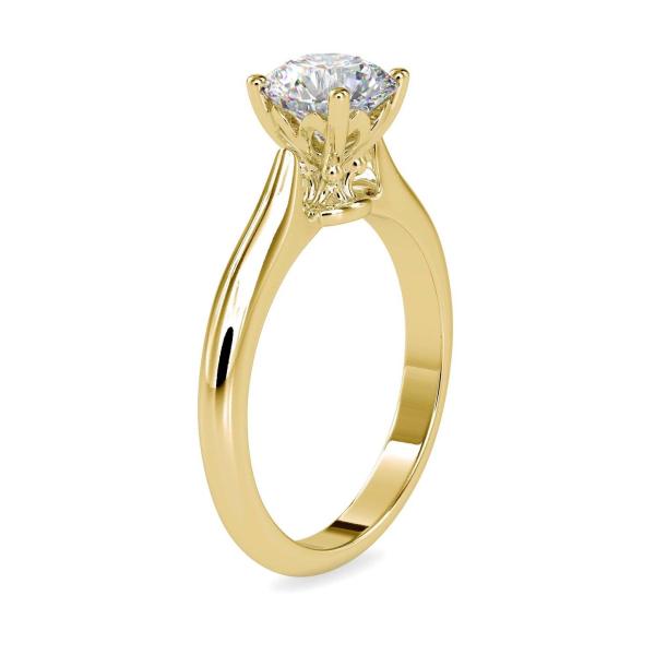 Custom Made Amorist Solitaire Engagement Moissanite Ring by Solitairz Affair