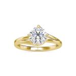 Custom Made Hammy Solitaire Engagement Moissanite Ring by Solitairz Affair