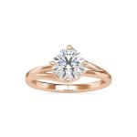 Custom Made Hammy Solitaire Engagement Moissanite Ring by Solitairz Affair