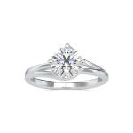 Custom Made Hammy Solitaire Engagement Moissanite Ring by Solitairz Affair