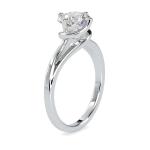 Custom Made Hammy Solitaire Engagement Moissanite Ring by Solitairz Affair