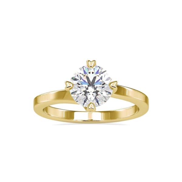 Custom Made Detached Solitaire Engagement Moissanite Ring by Solitairz Affair