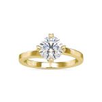 Custom Made Detached Solitaire Engagement Moissanite Ring by Solitairz Affair