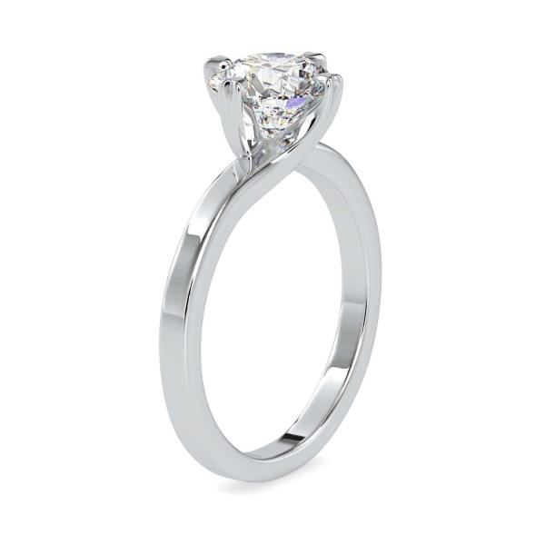 Custom Made Detached Solitaire Engagement Moissanite Ring by Solitairz Affair