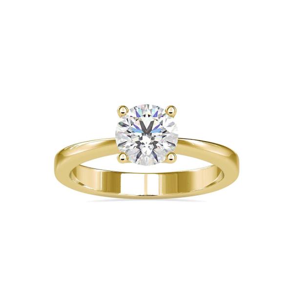 Custom Made Causeway Solitaire Engagement Moissanite Ring by Solitairz Affair