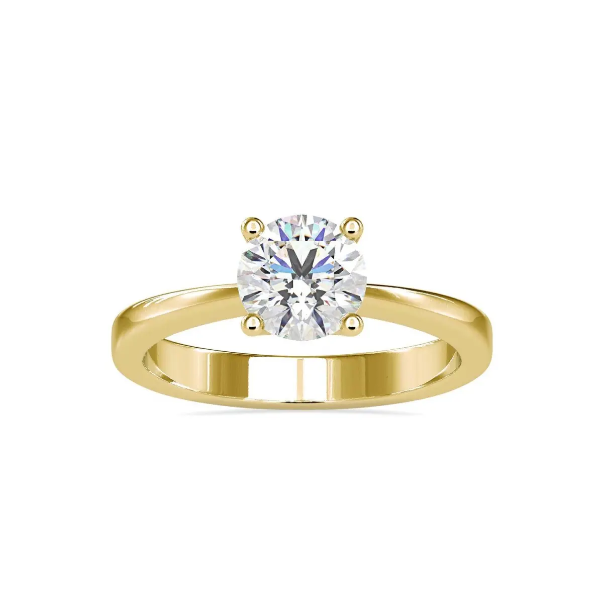 Custom Made Causeway Solitaire Engagement Moissanite Ring by Solitairz Affair