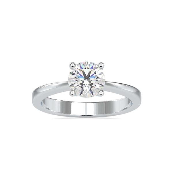 Custom Made Causeway Solitaire Engagement Moissanite Ring by Solitairz Affair