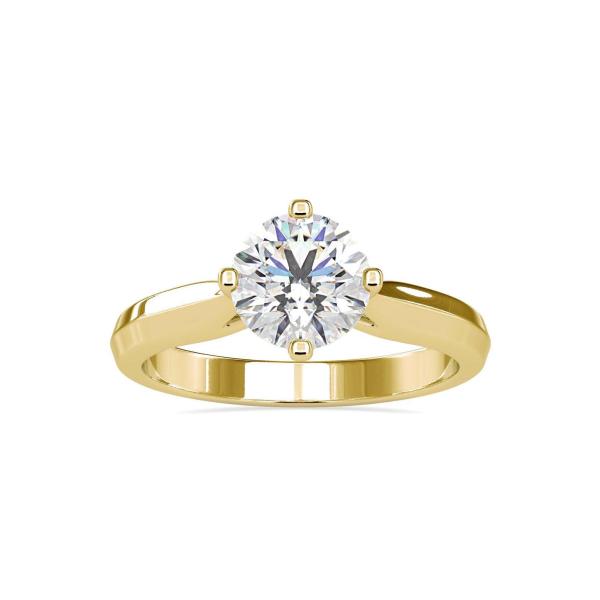 Custom Made Kelly Solitaire Engagement Moissanite Ring by Solitairz Affair