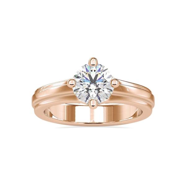 Custom Made Samantha Solitaire Engagement Moissanite Ring by Solitairz Affair