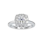 Custom Made Viona Halo Moissanite Ring by Solitairz Affair