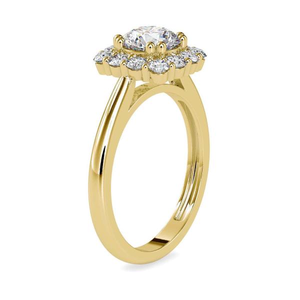 Custom Made Viona Halo Moissanite Ring by Solitairz Affair