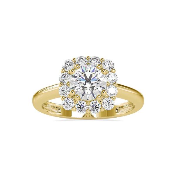 Custom Made Viona Halo Moissanite Ring by Solitairz Affair