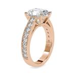 Custom Made Hazel Solitaire Engagement Moissanite Ring by Solitairz Affair