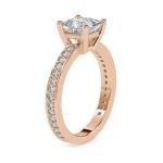 Custom Made Shy Solitaire Engagement Moissanite Ring by Solitairz Affair