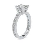 Custom Made Shy Solitaire Engagement Moissanite Ring by Solitairz Affair